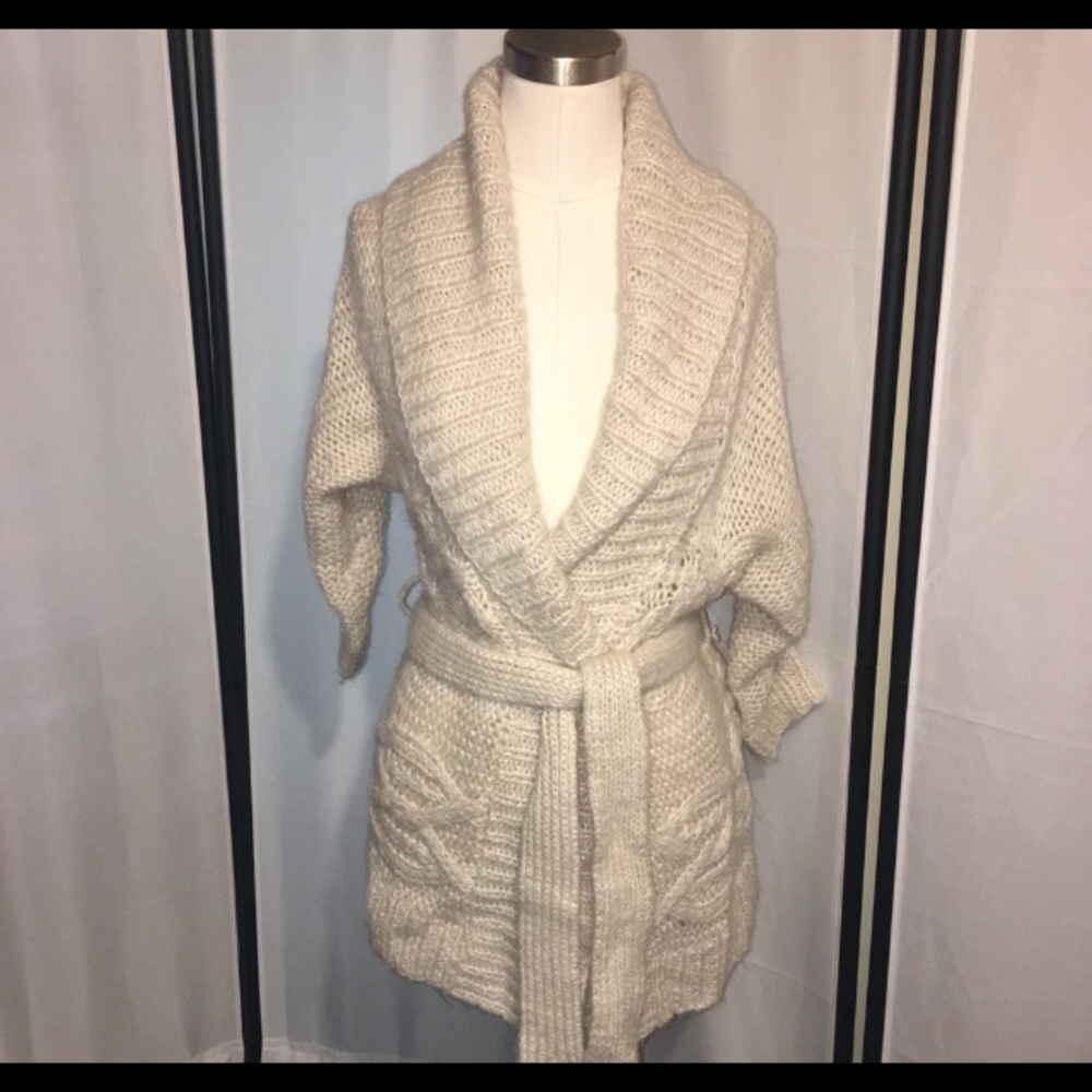American Eagle belted sweater cardigan